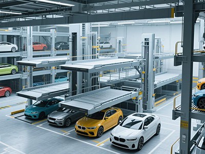 Techniniai principai ir pagrindiniai visiškai automatinių stovėjimo sistemų k...